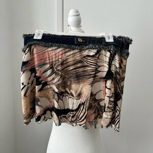 Denim print Baby Phat skirt